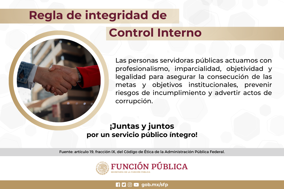 Regla de integridad de Control Interno.